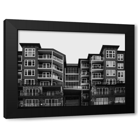 Building-scape Black Modern Wood Framed Art Print by Lee, Judson