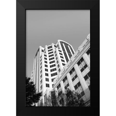 Look Tall Black Modern Wood Framed Art Print by Lee, Judson
