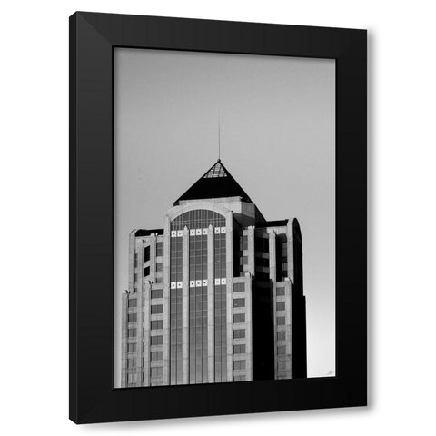 Old Skyscraper Black Modern Wood Framed Art Print with Double Matting by Lee, Judson