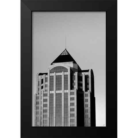 Old Skyscraper Black Modern Wood Framed Art Print by Lee, Judson