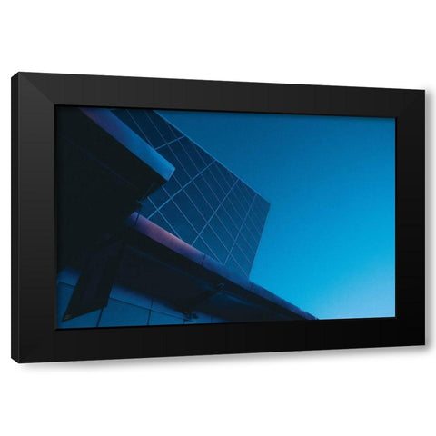 Blue Monday Black Modern Wood Framed Art Print with Double Matting by Lee, Judson