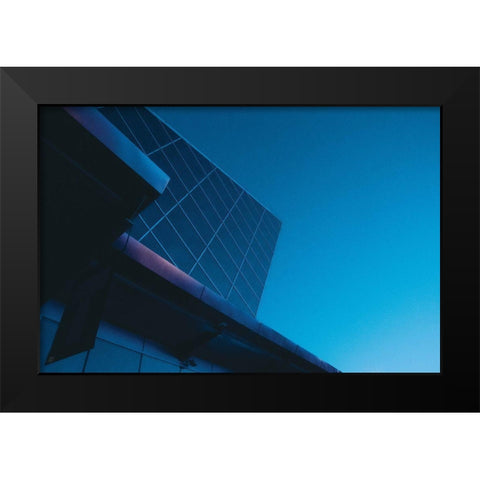 Blue Monday Black Modern Wood Framed Art Print by Lee, Judson