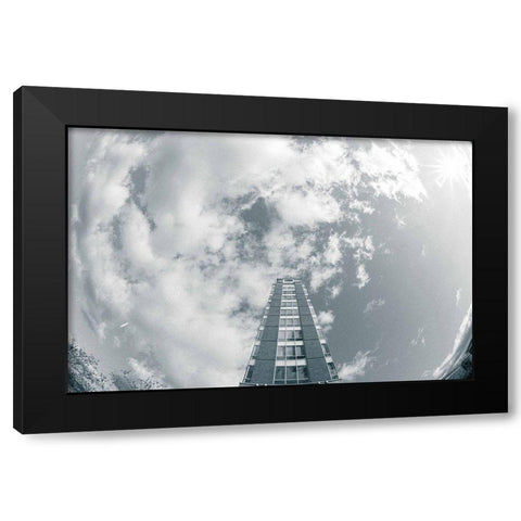 Tower in the Sky Black Modern Wood Framed Art Print with Double Matting by Lee, Judson