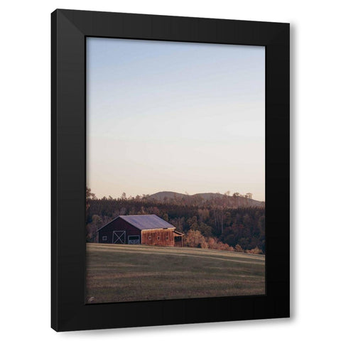 Sunlit Barn Black Modern Wood Framed Art Print by Lee, Judson