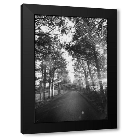Country Road Black Modern Wood Framed Art Print by Lee, Judson