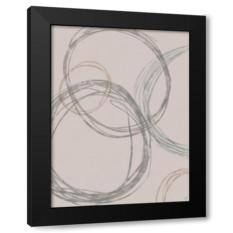 Lead Circles I Black Modern Wood Framed Art Print by Lee, Judson