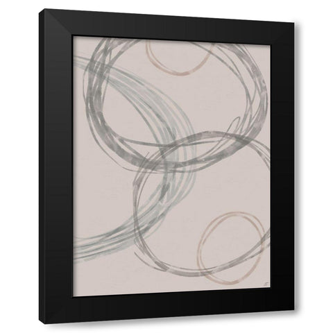 Lead Circles II Black Modern Wood Framed Art Print with Double Matting by Lee, Judson