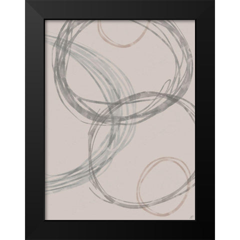 Lead Circles II Black Modern Wood Framed Art Print by Lee, Judson