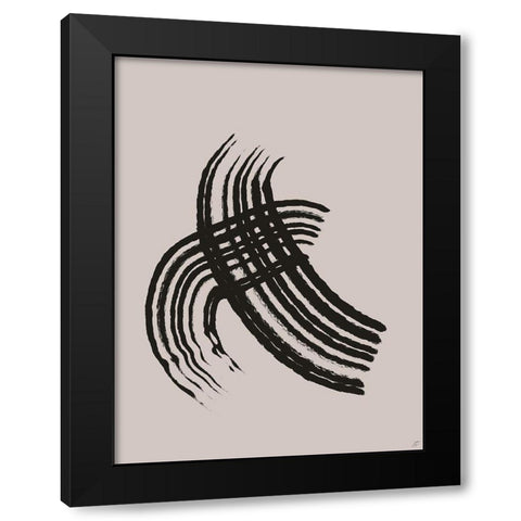 Hake Scrapes I Black Modern Wood Framed Art Print by Lee, Judson