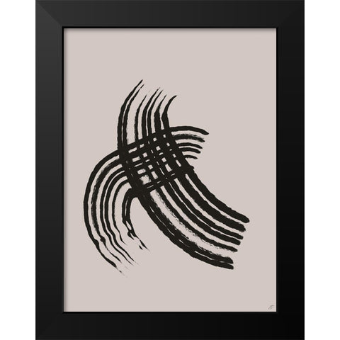 Hake Scrapes I Black Modern Wood Framed Art Print by Lee, Judson