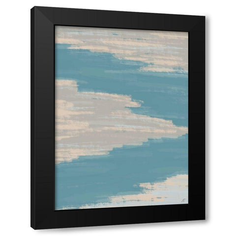 Teal River Black Modern Wood Framed Art Print by Lee, Judson