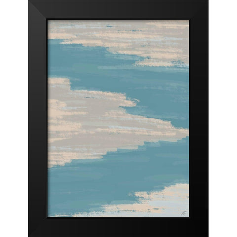 Teal River Black Modern Wood Framed Art Print by Lee, Judson