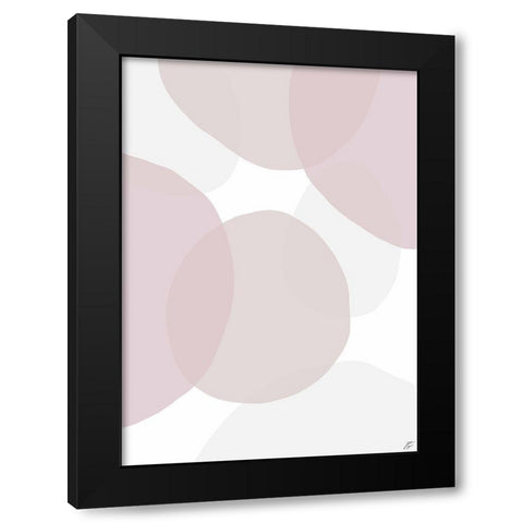 Pink Beach Glass Black Modern Wood Framed Art Print with Double Matting by Lee, Judson
