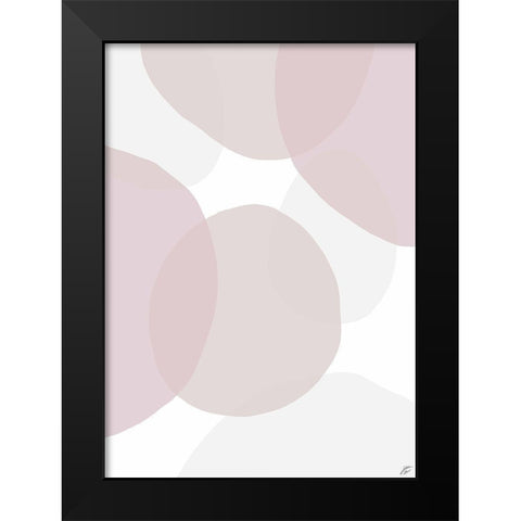 Pink Beach Glass Black Modern Wood Framed Art Print by Lee, Judson