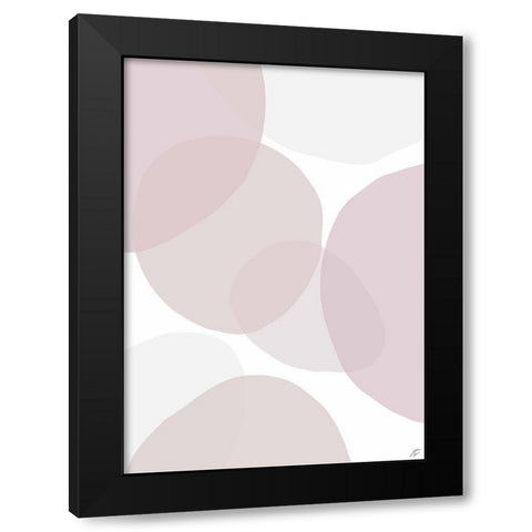 Pink Beach Glass II Black Modern Wood Framed Art Print with Double Matting by Lee, Judson
