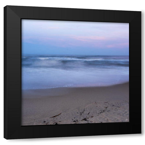 Washy Beach Black Modern Wood Framed Art Print by Lee, Judson