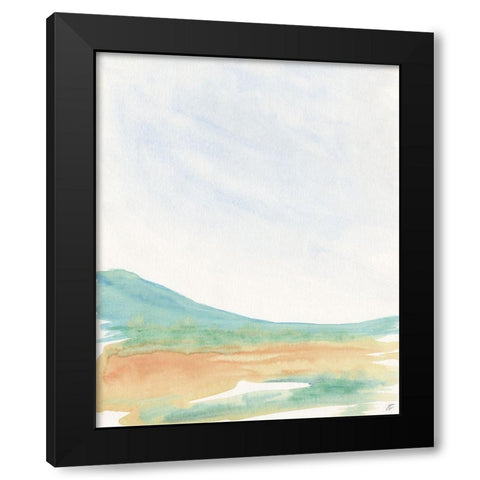 Green Grass Black Modern Wood Framed Art Print by Lee, Judson