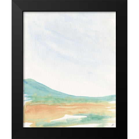 Green Grass Black Modern Wood Framed Art Print by Lee, Judson