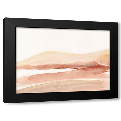 Yellow Hills Black Modern Wood Framed Art Print with Double Matting by Lee, Judson