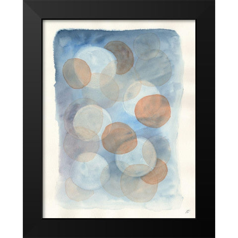 Many Moon Black Modern Wood Framed Art Print by Lee, Judson