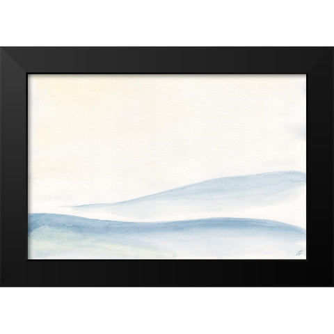 Two Soft Hills Black Modern Wood Framed Art Print by Lee, Judson