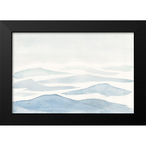 Smokey Hills Black Modern Wood Framed Art Print by Lee, Judson