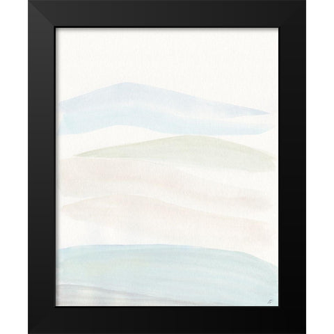 Soft Green Black Modern Wood Framed Art Print by Lee, Judson