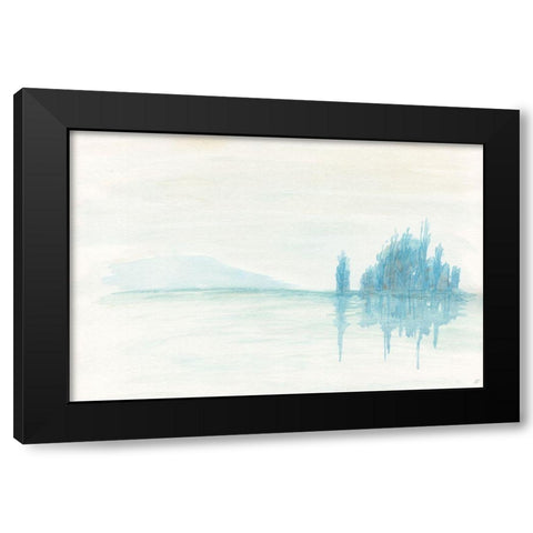 Green Tea Reflections Black Modern Wood Framed Art Print with Double Matting by Lee, Judson