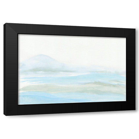Seafoam Hills Black Modern Wood Framed Art Print with Double Matting by Lee, Judson