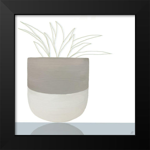 Potted Plant Black Modern Wood Framed Art Print by Lee, Judson