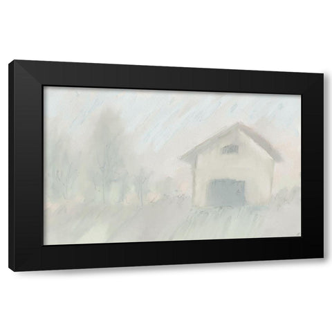Soft Barn Black Modern Wood Framed Art Print with Double Matting by Lee, Judson