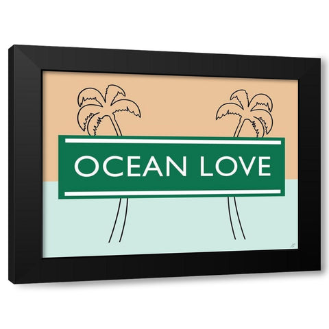 Ocean Love Black Modern Wood Framed Art Print by Lee, Judson