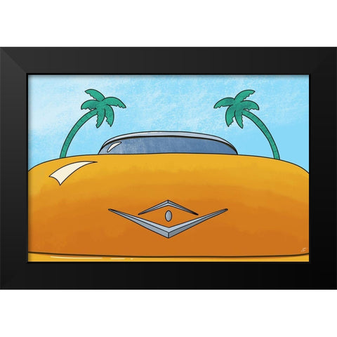 Ocean Drive Black Modern Wood Framed Art Print by Lee, Judson