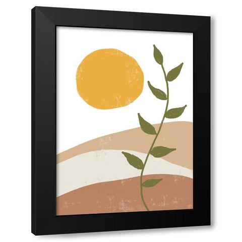 Sand Scape Black Modern Wood Framed Art Print by Lee, Judson