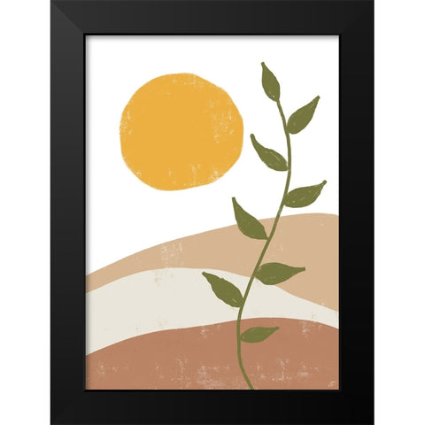Sand Scape Black Modern Wood Framed Art Print by Lee, Judson