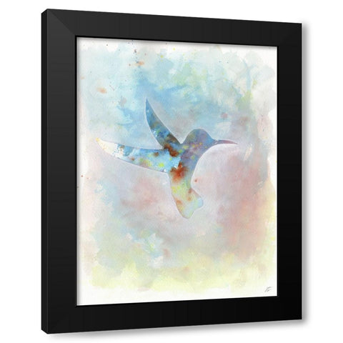 Hummingbird Black Modern Wood Framed Art Print with Double Matting by Lee, Judson