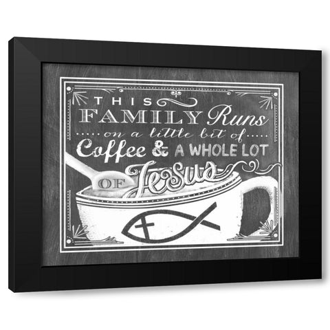 This Family Black Modern Wood Framed Art Print by Longfellow Designs