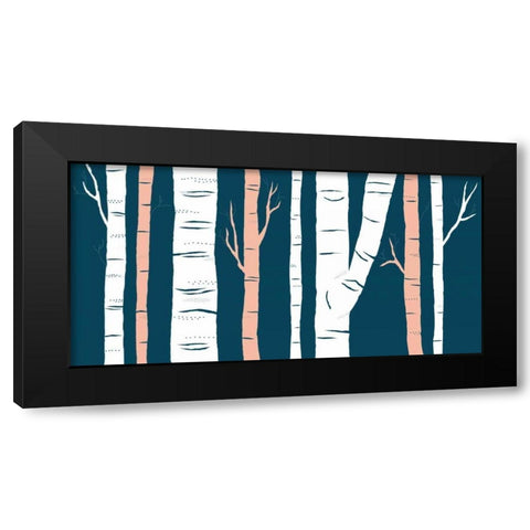 Birch Black Modern Wood Framed Art Print by Designs, Longfellow