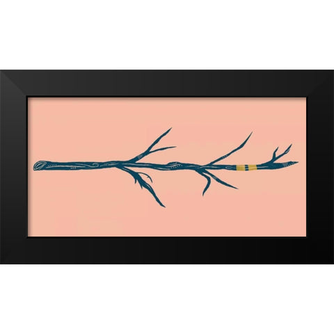 Branch Black Modern Wood Framed Art Print by Designs, Longfellow