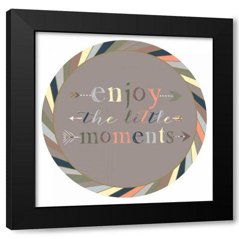 Moments Black Modern Wood Framed Art Print with Double Matting by Designs, Longfellow