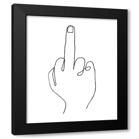 Bird Black Modern Wood Framed Art Print with Double Matting by Longfellow Designs