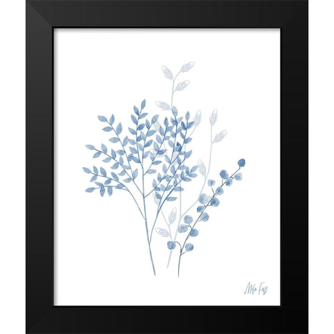 Branches I Black Modern Wood Framed Art Print by Fay, Mela