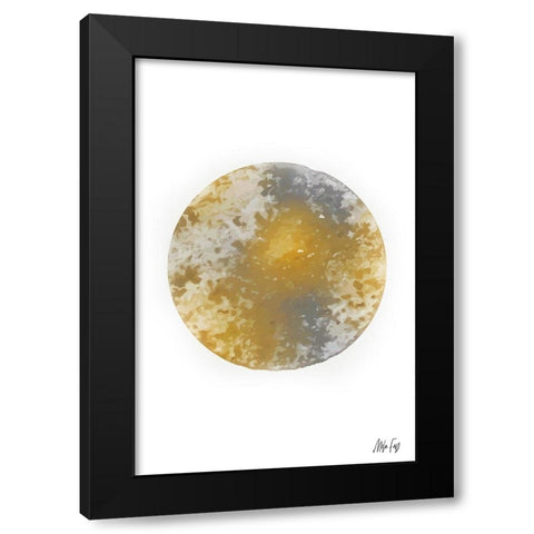 Jupiter Black Modern Wood Framed Art Print by Fay, Mela