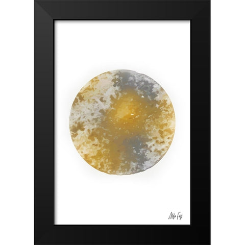 Jupiter Black Modern Wood Framed Art Print by Fay, Mela