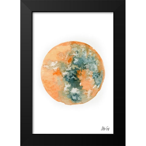 Mars Black Modern Wood Framed Art Print by Fay, Mela
