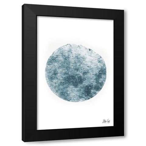 Mercury Black Modern Wood Framed Art Print by Fay, Mela