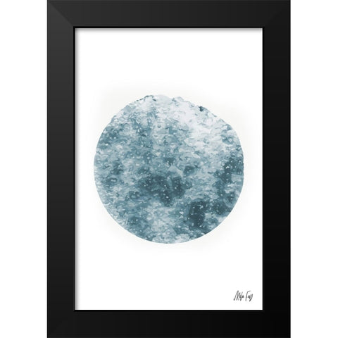 Mercury Black Modern Wood Framed Art Print by Fay, Mela