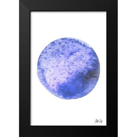 Neptune Black Modern Wood Framed Art Print by Fay, Mela