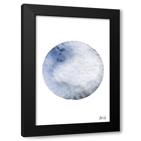 Pluto Black Modern Wood Framed Art Print with Double Matting by Fay, Mela