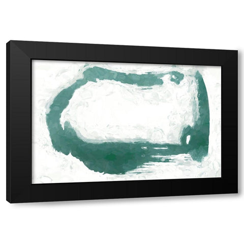 Shape Abstract I Black Modern Wood Framed Art Print by Fay, Mela